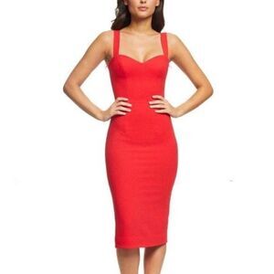 Dress The Population Nicole Dress Rouge Red Large NWT